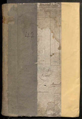 Répertoire des formalités hypothécaires, du 14/04/1806 au 29/08/1809, registre n° 042 (Péronne)