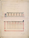 Château, propriété du Prince de Monaco : plan du chenil dessiné par l'architecte Paul Delefortrie