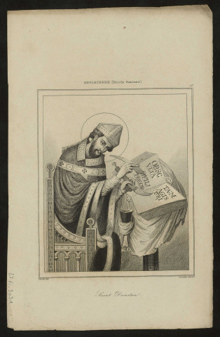 Angleterre, période saxonne : portrait de Saint Dunstan