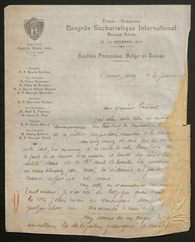 Témoignage de Fontan (Abbé), Marcellin et correspondance avec Jacques Péricard