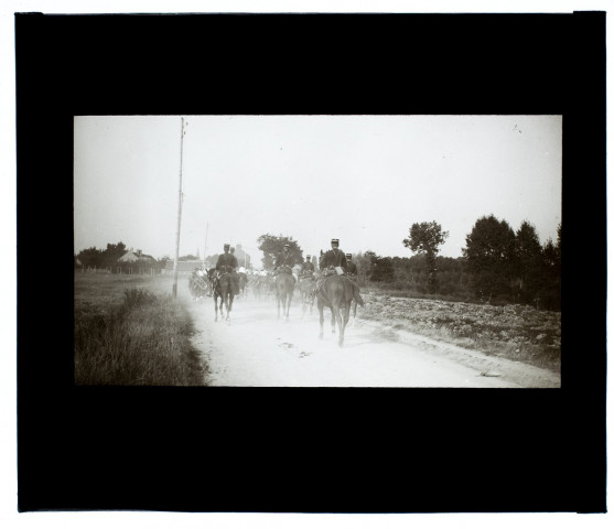 Chemin de Renancourt chasseurs à pied - septembre 1911