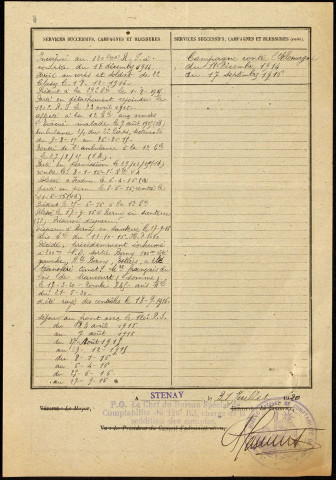 Tempez, Eugène Léon, né le 17 janvier 1895 à Bresles (Oise), classe 1915, matricule n° 754, Bureau de recrutement d'Amiens