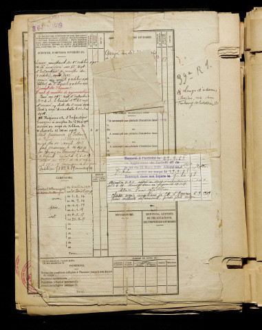 Bouthor, Jules Adrien, né le 22 juillet 1890 à Amiens (Somme), classe 1910, matricule n° 1296, Bureau de recrutement d'Amiens