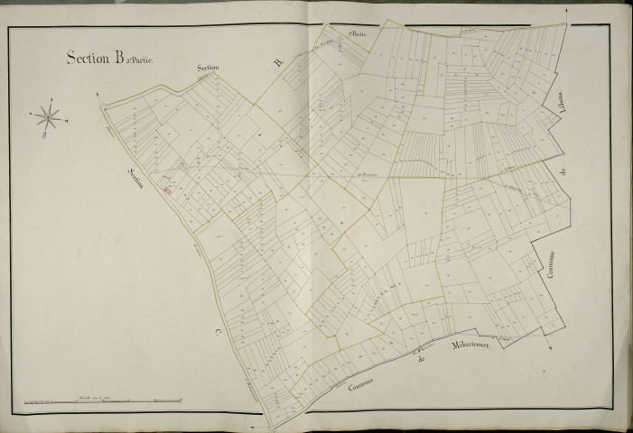 Plan du cadastre napoléonien - Rosières-en-Santerre (Rozières) : B2