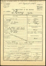 Perry, Jules, né le 09 janvier 1885 à Amiens (Somme), classe 1905, matricule n° 479, Bureau de recrutement d'Amiens