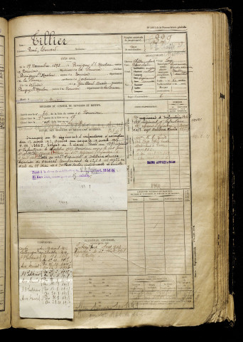 Tillier, René Edouard, né le 19 novembre 1898 à Buigny-Saint-Maclou (Somme), classe 1918, matricule n° 329, Bureau de recrutement d'Abbeville