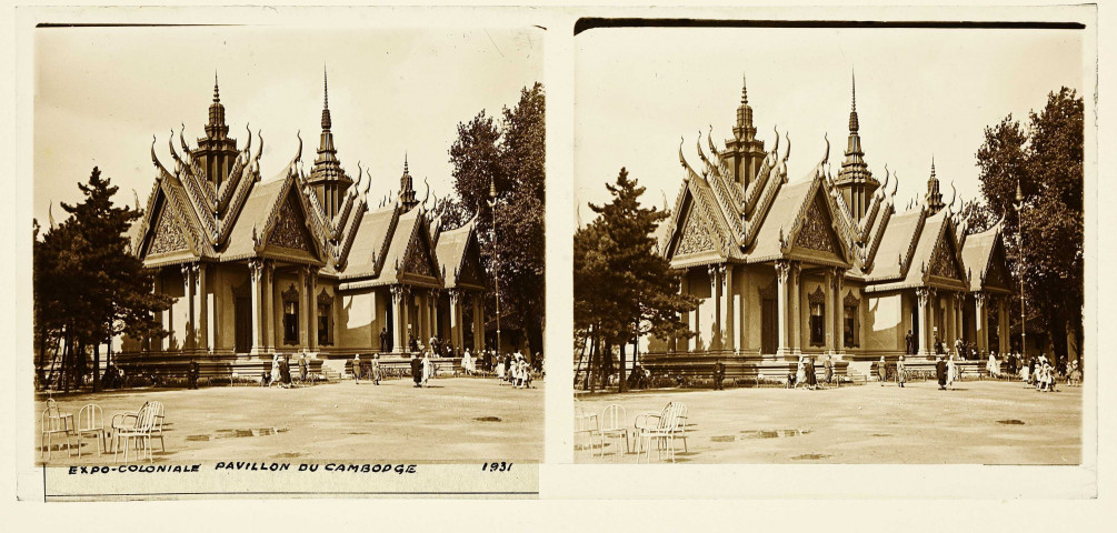 Vincennes. Exposition coloniale internationale : pavillon du Cambodge