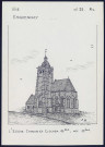 Esquennoy (Oise) : l'église choeur et clocher XVIe, Nef XIXe - (Reproduction interdite sans autorisation - © Claude Piette)