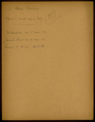 Saint-Quentin-la-Motte-Croix-au-Bailly. « Le Sade Croisien »