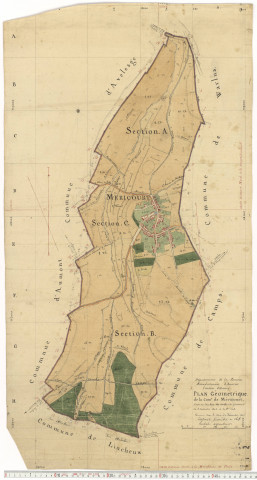 Plan par masses de cultures : Méricourt-en-Vimeu