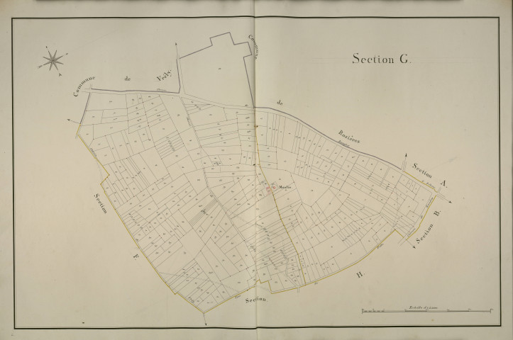 Plan du cadastre napoléonien - Meharicourt : G