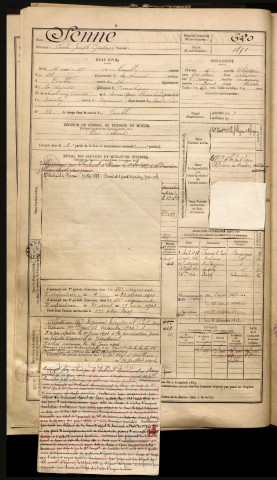 Senné, Charles Joseph Gustave, né le 15 mai 1871 à Combles (Somme), classe 1891, matricule n° 620, Bureau de recrutement de Péronne