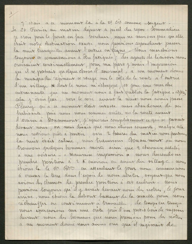 Témoignage de Giraud, G. (Sergent) et correspondance avec Jacques Péricard
