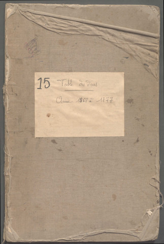 Table des successions et absences du bureau de Domart-en-Ponthieu