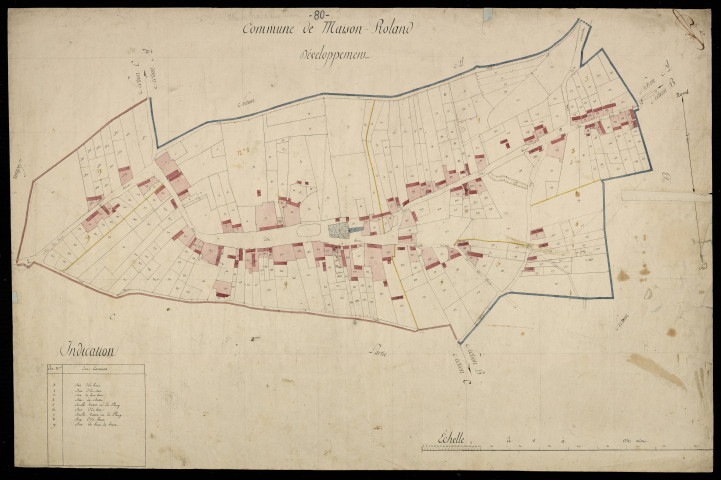 Plan du cadastre napoléonien - Maison-Roland : C développement