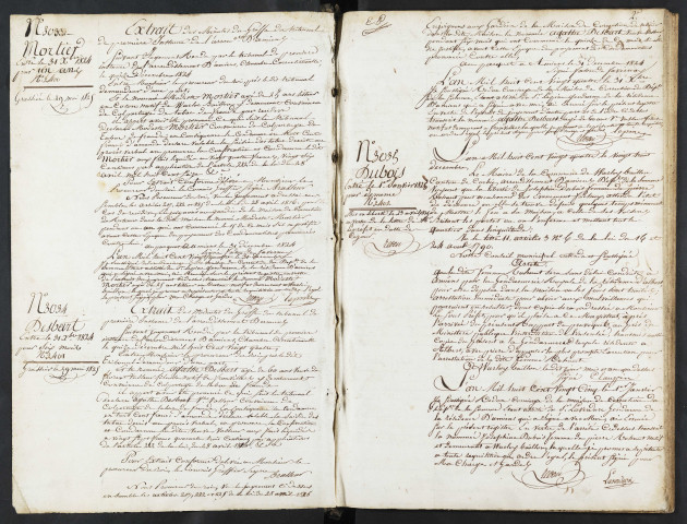 Maison de correction dite Bicêtre à Amiens. Registre d'écrou : numéros 3033 à 3468. 31 décembre 1824 - 26 avril 1831