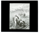 Evangile - Jésus marche sur les eaux - gravure de Doherty