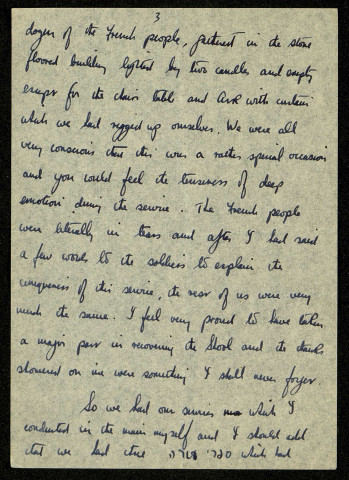 Lt R. Goldwater, B/393/120 L.A.A. Regt (Light Anti-Aircraft Artillery Regiment), B.L.A. (British Liberation Army), 19 Sep. 44 : lettre de Raymond Goldwater à son frère Stan