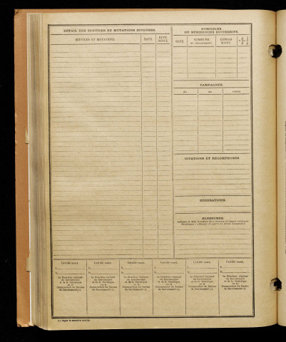 Blondeau, Raymond Emile Alphonse, né le 27 mars 1893 à Lamotte-Warfusée (Somme), classe 1913, matricule n° 671, Bureau de recrutement d'Amiens