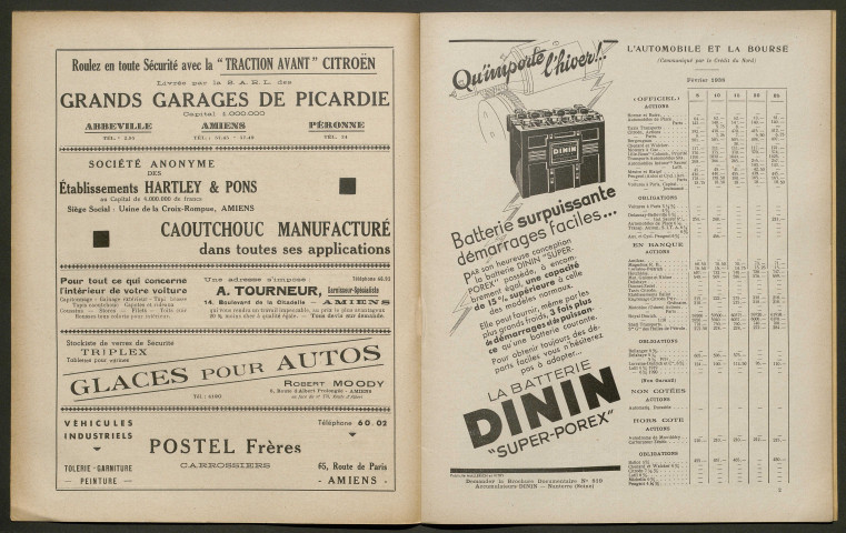 L'Automobile au Pays Picard. Revue mensuelle de l'Automobile-Club de Picardie et de l'Aisne, 318, mars 1938