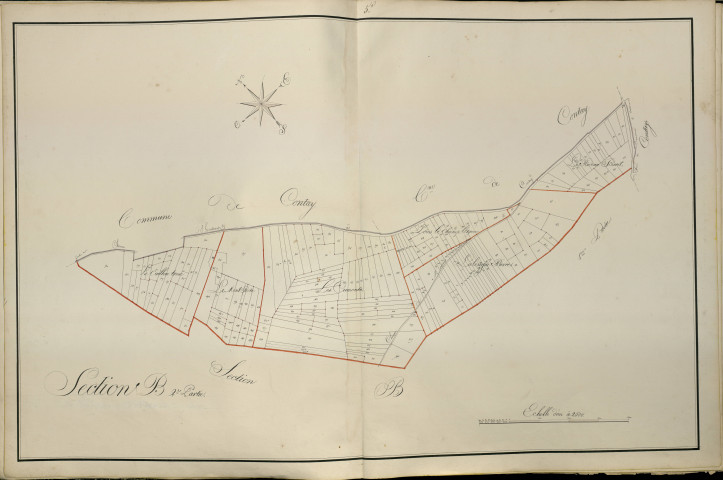 Plan du cadastre napoléonien - Atlas cantonal - Bavelincourt : B2