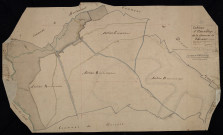 Plan du cadastre napoléonien - Thennes : tableau d'assemblage