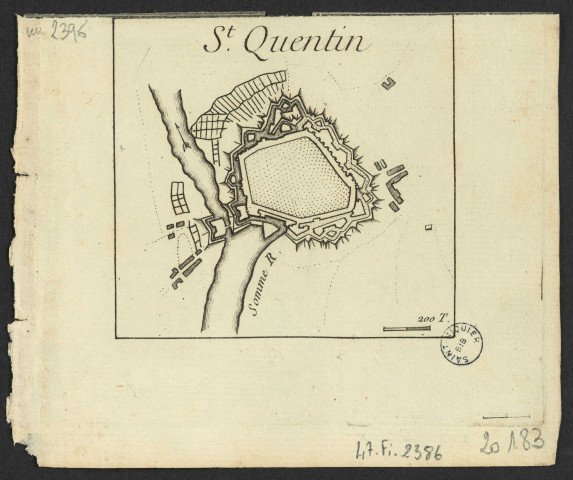 St-Quentin. Recueil de fortifications par le rouge