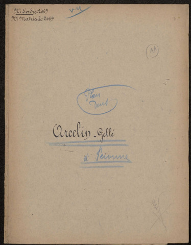 Péronne. Demande d'indemnisation des dommages de guerre : dossier Arcelin