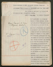 Témoignage de Crom (de), Pierre-François (Sergent) et correspondance avec Jacques Péricard