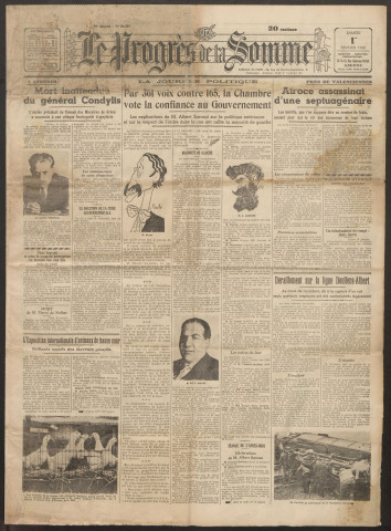 Le Progrès de la Somme, numéro 20597, 1er février 1936