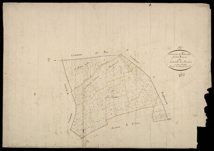 Plan du cadastre napoléonien - Forceville : Solle des Buissons (La), A1