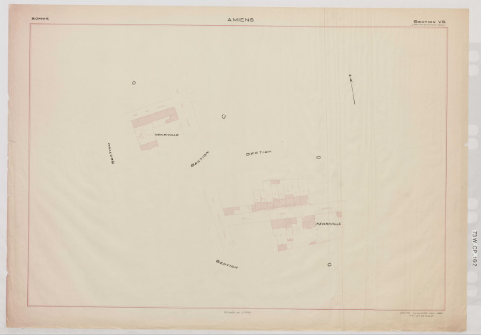 Plan du cadastre rénové - Amiens : section VS
