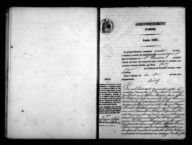 Poix-De-Picardie (Lahaye Saint-Romain) : naissances, mariages, décès