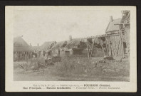 GUERRE 1914-1915. BOUCHOIR (SOMME). RUE PRINCIPALE. MAISONS BOMBARDEES. PRINCIPAL STREET. HOUSES BOMBARDED