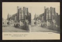 GUERRE 1914. RAMBERCOURT-AUX-POTS (MEUSE) APRES LE BOMBARDEMENT