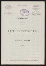 Liste électorale : Inval-Boiron