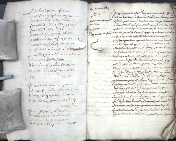 Etude de Me François Machart à Amiens (étude n°13). Minutes de l'année 1664