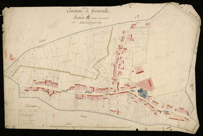 Plan du cadastre napoléonien - Framerville-Rainecourt (Framerville) : B