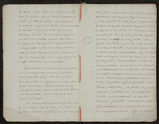 Procès-verbal de l'assemblée du district de Péronne : 20 décembre 1792-12 janvier 1793