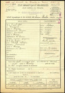 Prache, Robert Auguste, né le 08 avril 1894 à Dromesnil (Somme), classe 1914, matricule n° 617, Bureau de recrutement d'Amiens