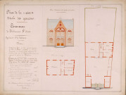 Bettencourt-Saint-Ouen. Plan de la maison d'école des garçons