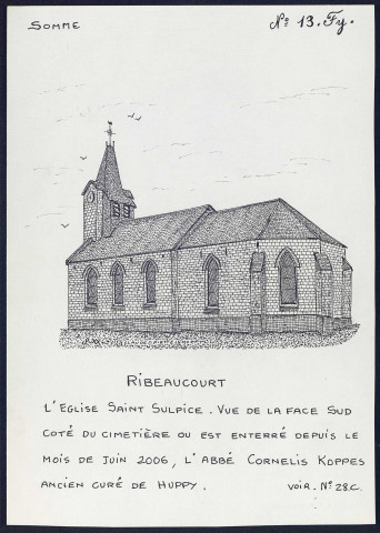 Ribeaucourt : église Saint-Sulpice - (Reproduction interdite sans autorisation - © Claude Piette)