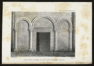 Mémoires de la Société académique de l'Oise. Ancien portail occidental de l'église Saint-Barthélémy de Beauvais, sceau du chapitre