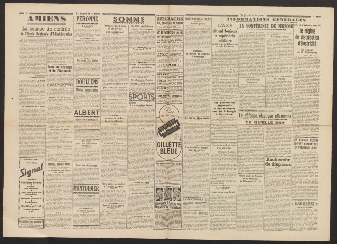 Le Progrès de la Somme, numéro 23111, 29 octobre 1943