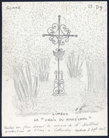 Limeux : croix du maréchal - (Reproduction interdite sans autorisation - © Claude Piette)