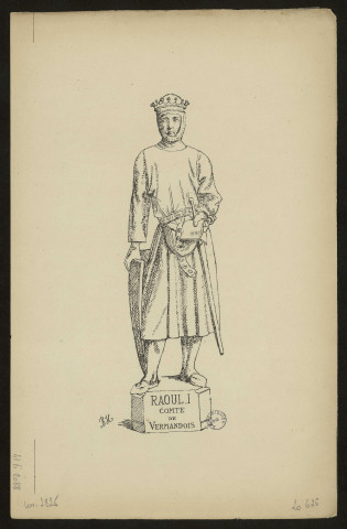 Raoul. I Comte de Vermandois : statue