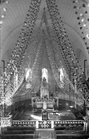 L'église, vue intérieure lors de son inauguration en 1931