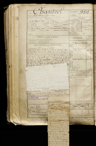 Chantrel, Paul Charles Henri, né le 21 avril 1890 à Paris 15e Arrondissement (Paris), classe 1910, matricule n° 956, Bureau de recrutement d'Abbeville