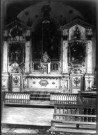 Eglise de Mézerolles : l'autel richement sculpté provenant de l'abbaye d'Epagne