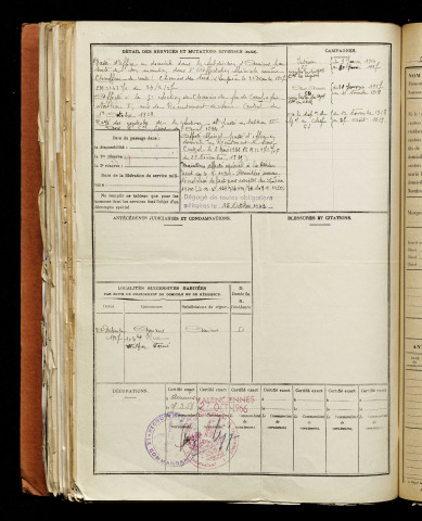 Vatier, Paul Gustave, né le 12 mars 1897 à Gamaches (Somme), classe 1917, matricule n° 429, Bureau de recrutement d'Abbeville